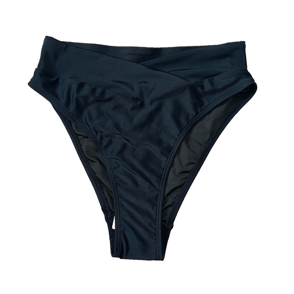 Women's Halara Black Crossover Bikini *Bottoms Only* Size S